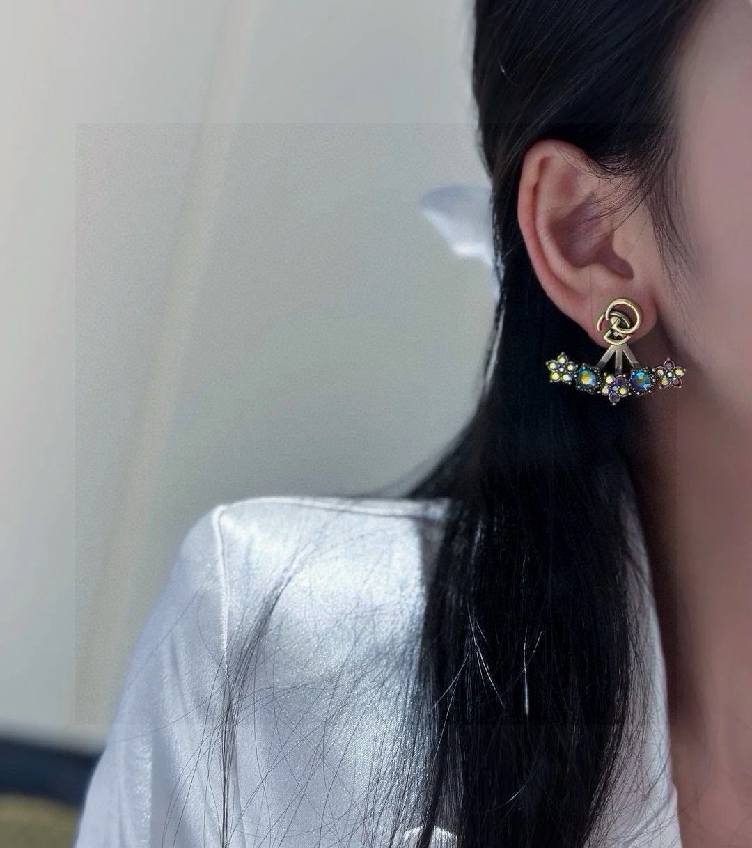 Gucci Pearl Double G Earrings