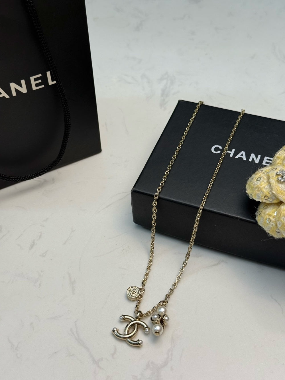 Chanel Pearl Gold-Plated Necklace