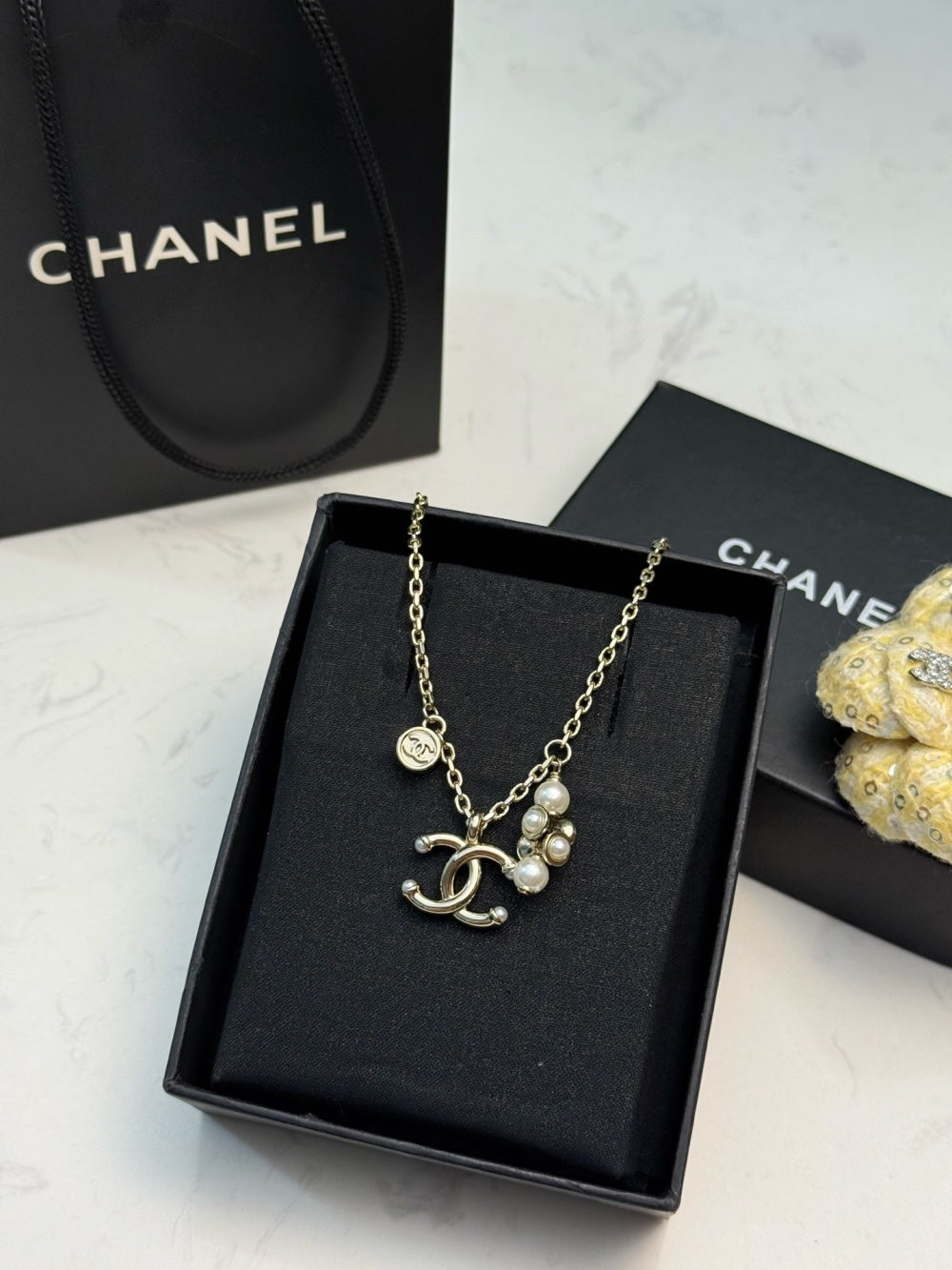 Chanel Pearl Gold-Plated Necklace