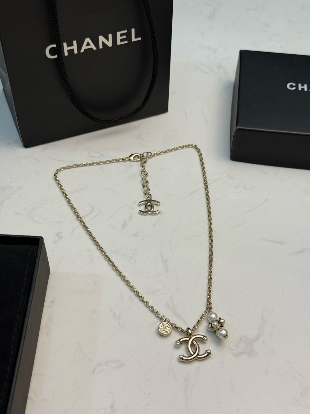 Chanel Pearl Gold-Plated Necklace
