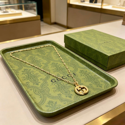 Gucci Vintage Double G Necklace