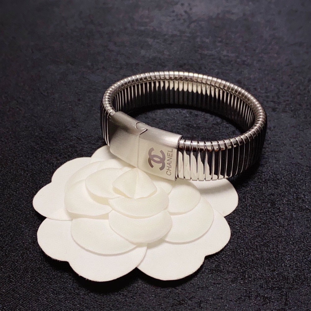 Chanel Stainless Steel Gold-Plated Bracelet