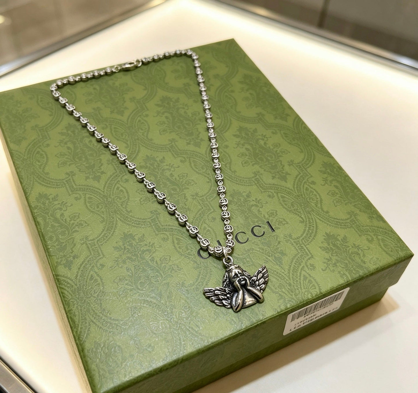 Gucci Vintage Double G Necklace