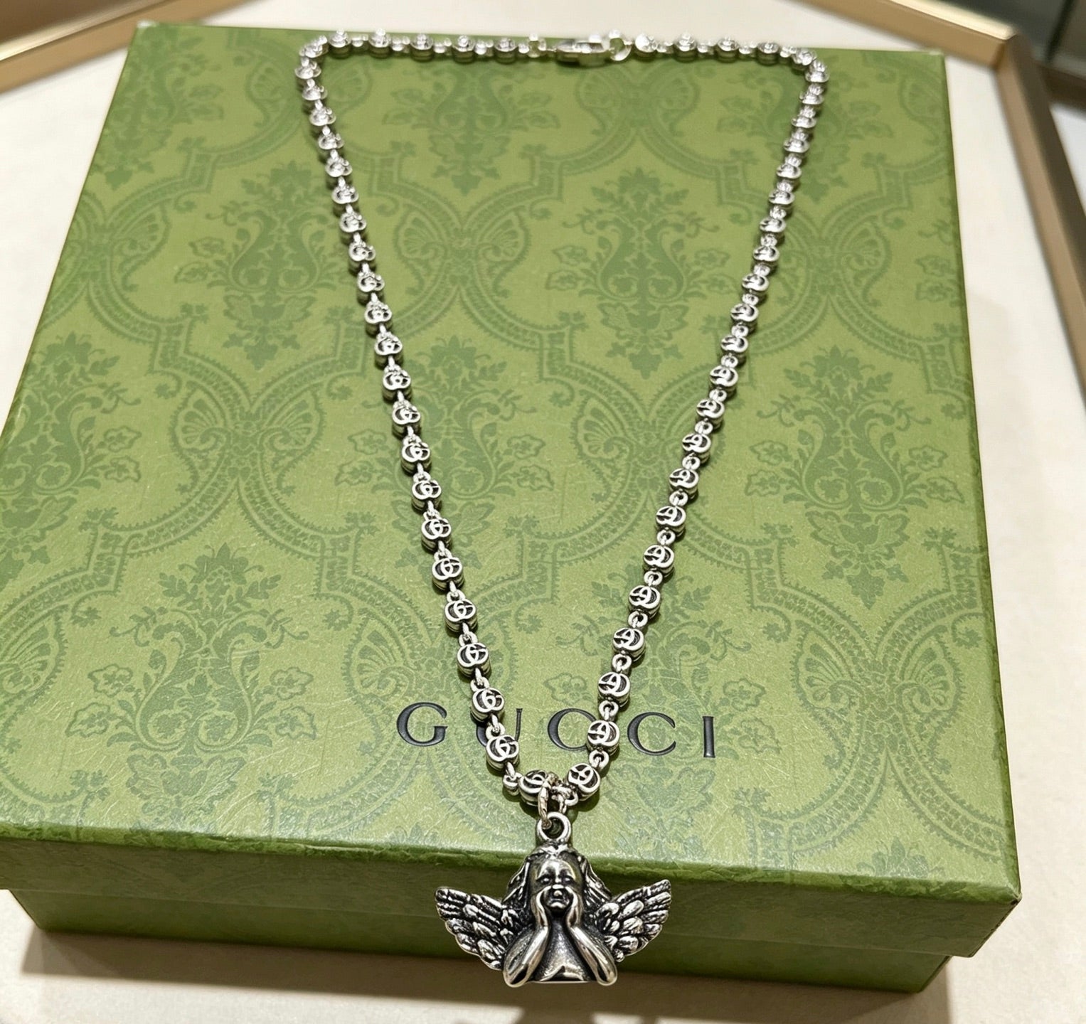 Gucci Vintage Double G Necklace