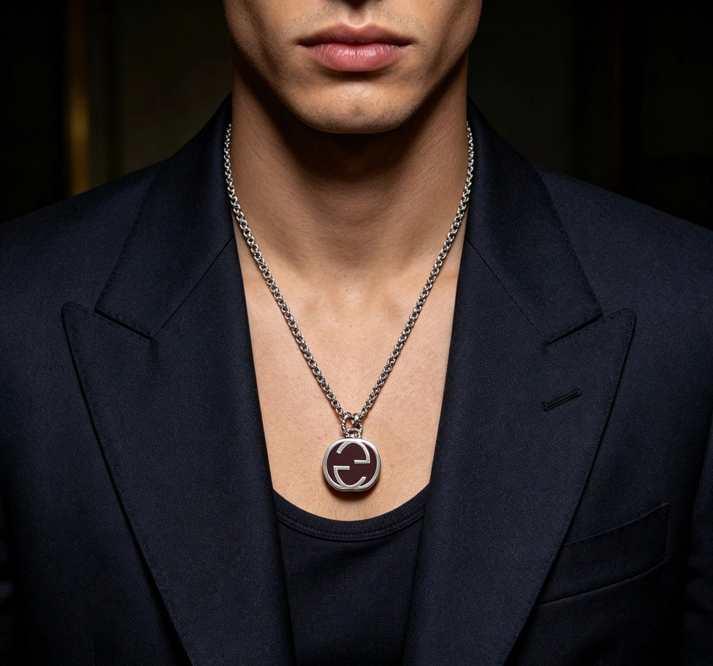 Gucci Vintage Double G Necklace