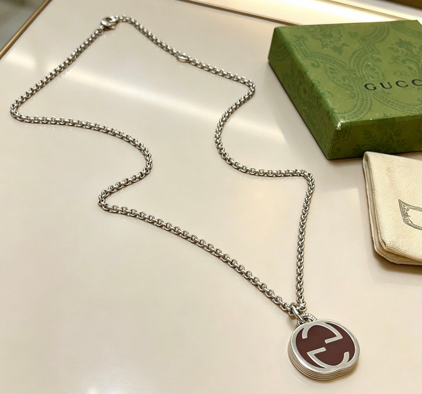 Gucci Vintage Double G Necklace