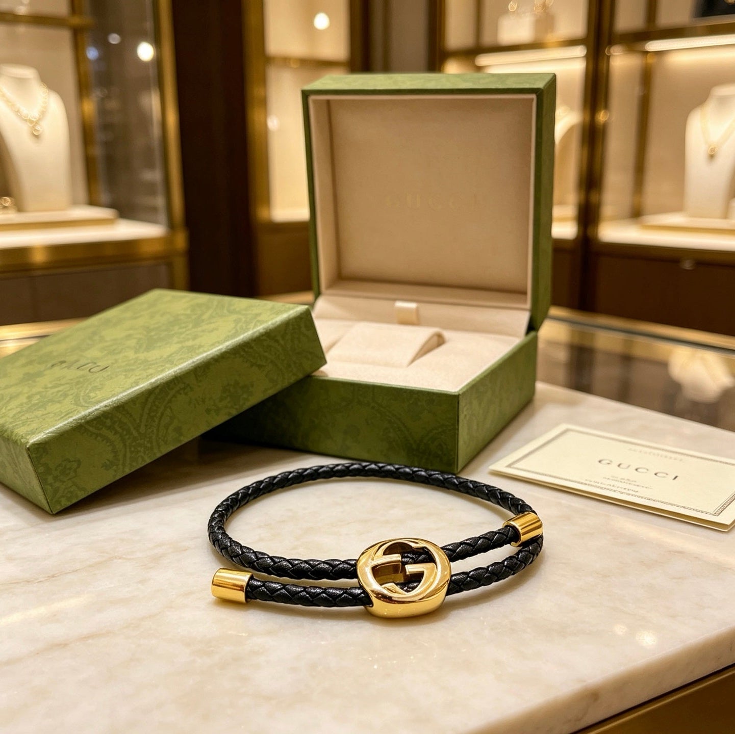 Gucci Leather Vintage Bracelet