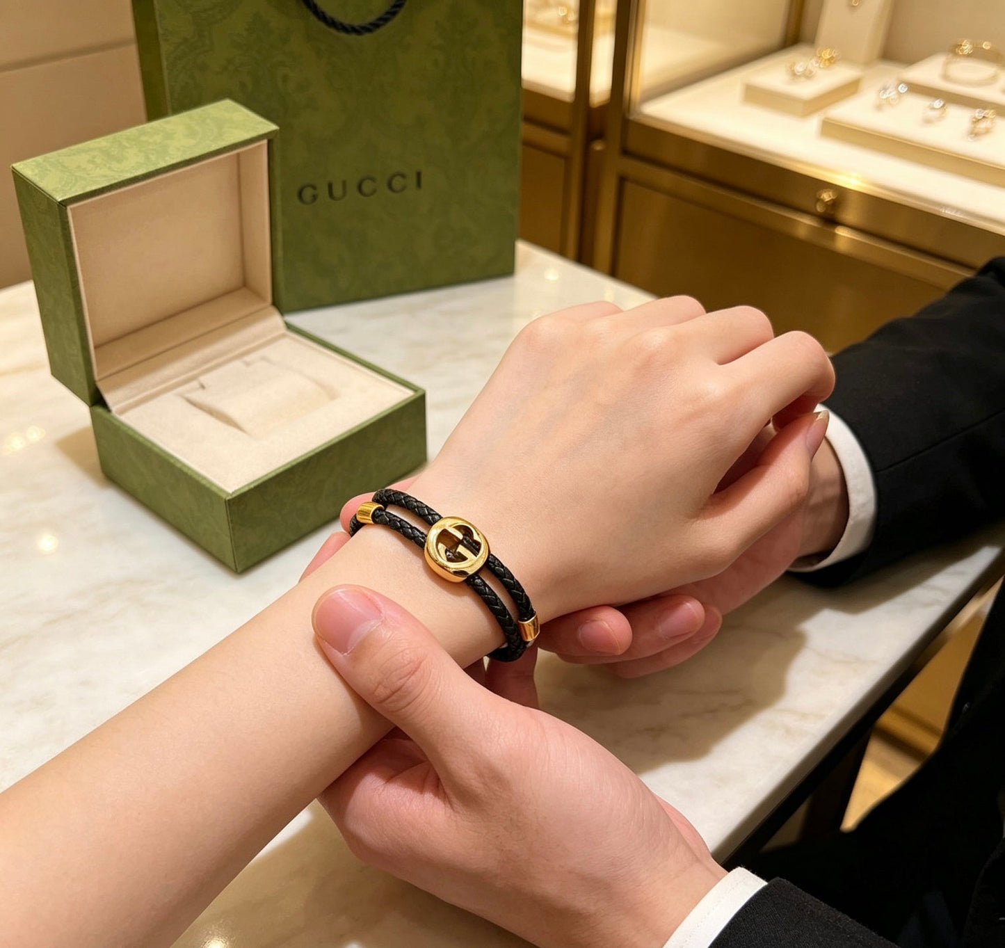 Gucci Leather Vintage Bracelet
