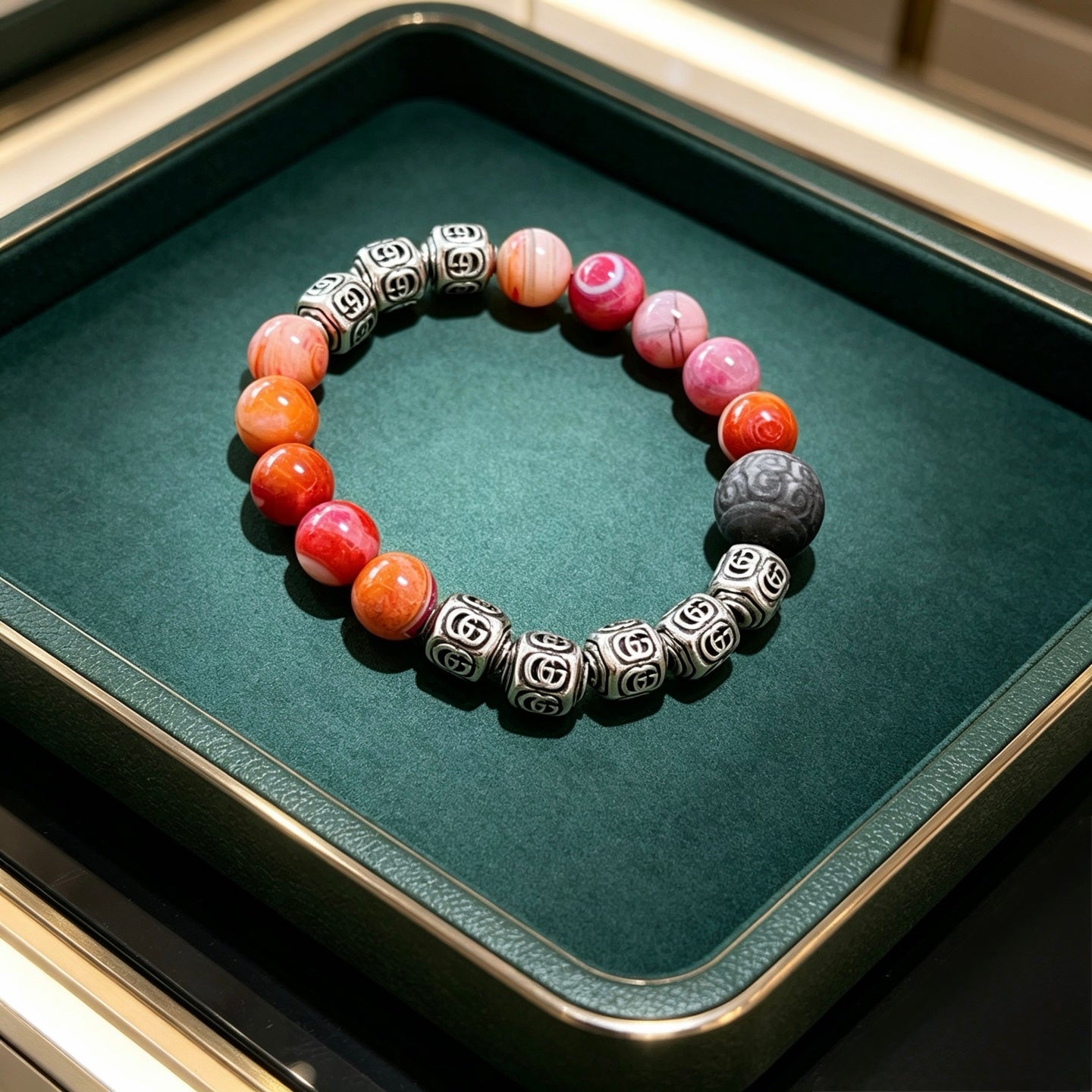 Gucci Crystal Double G Bracelet