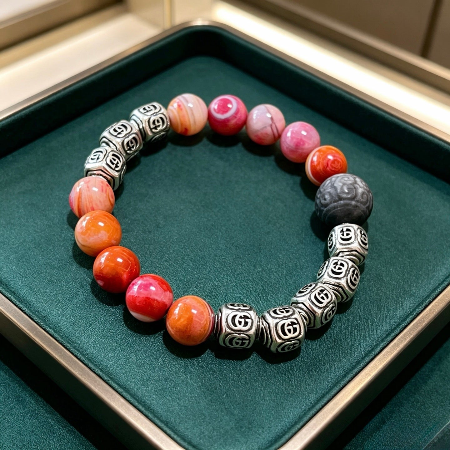 Gucci Crystal Double G Bracelet