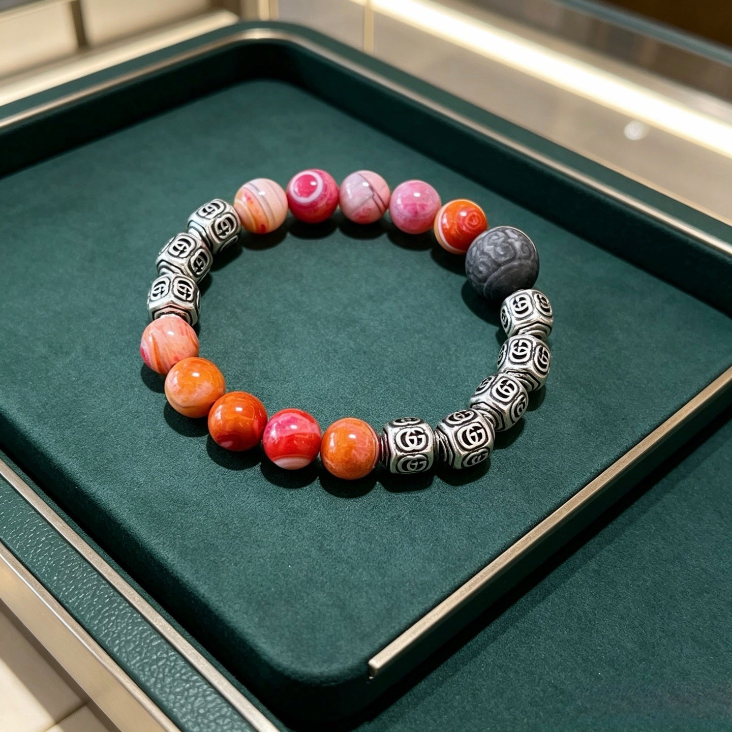 Gucci Crystal Double G Bracelet