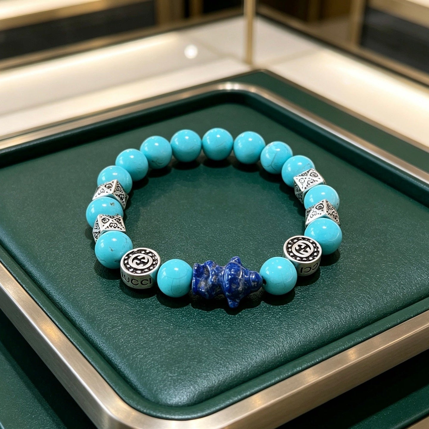 Gucci Crystal Double G Bracelet