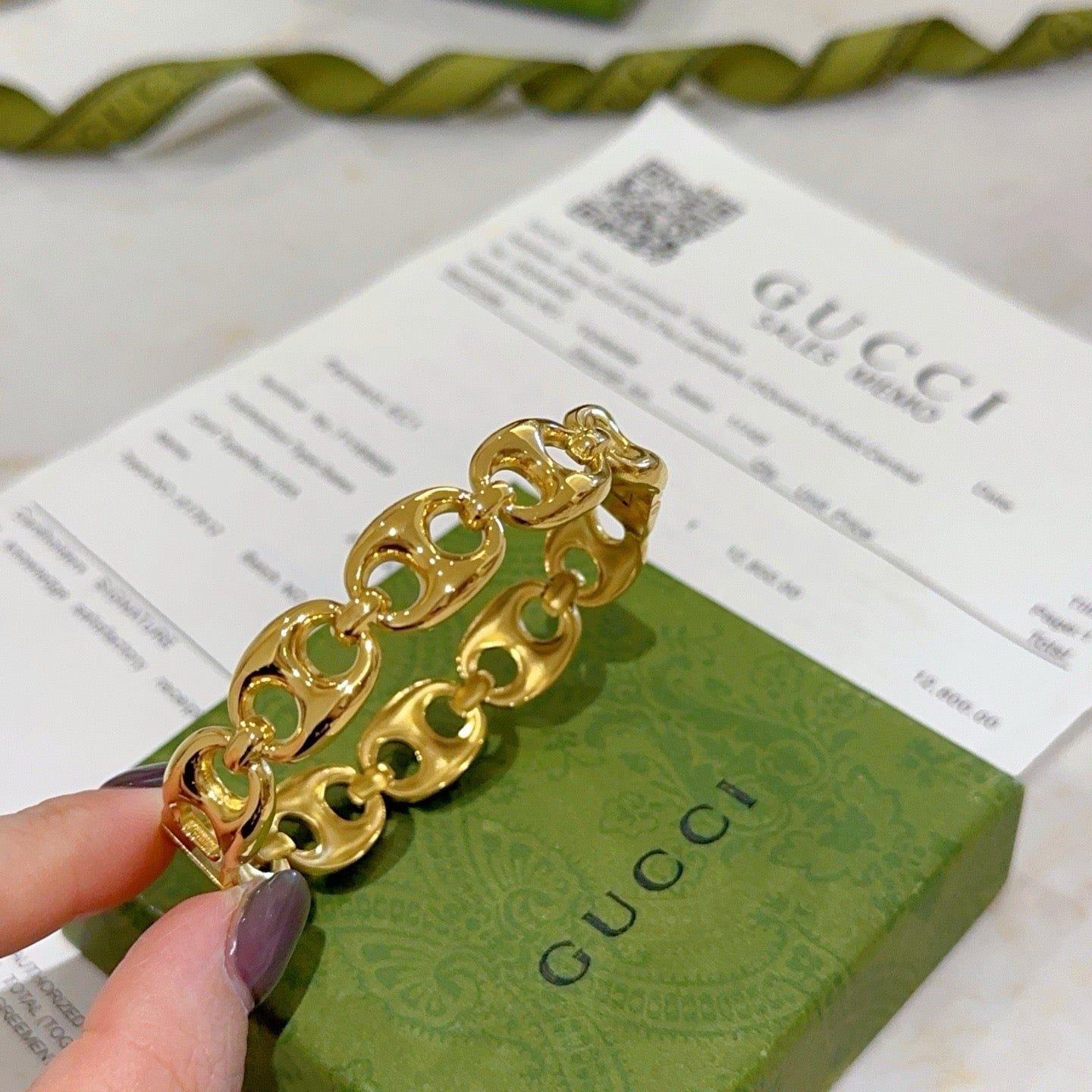 Gucci Vintage Double G Bracelet