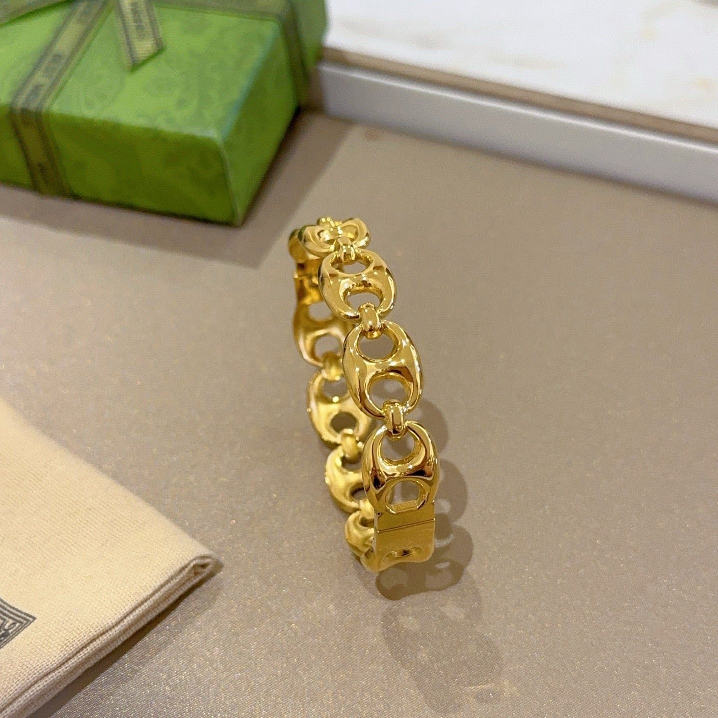 Gucci Vintage Double G Bracelet