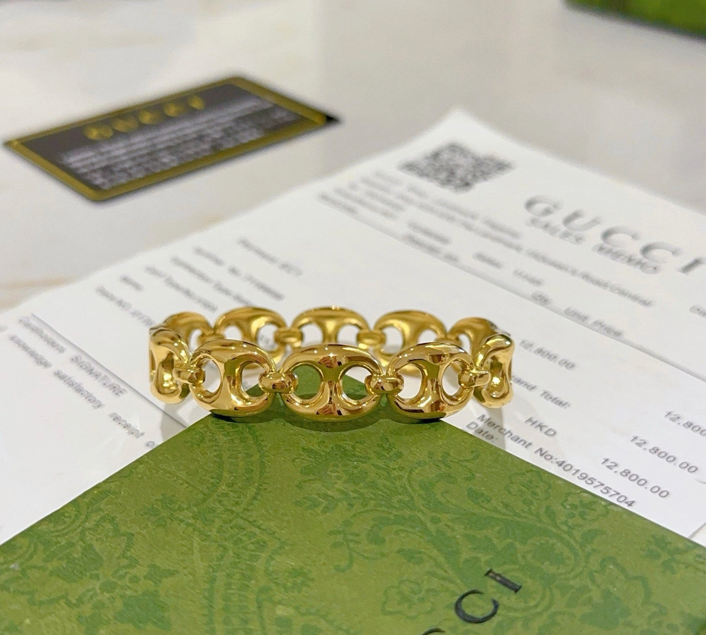 Gucci Vintage Double G Bracelet