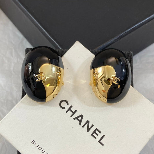 Chanel Enamel Vintage Earrings