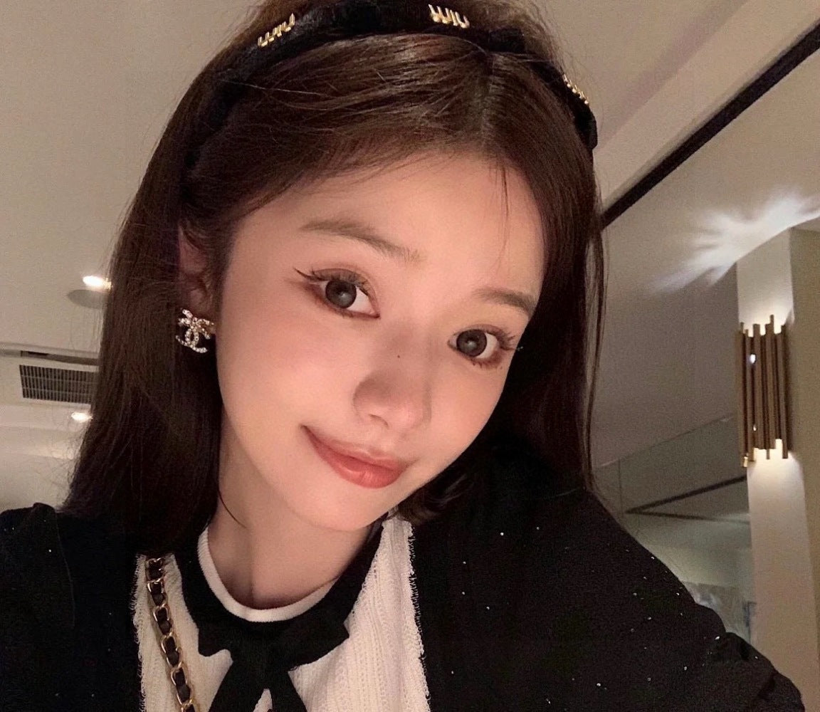 Chanel 925 Silver Bow Earrings