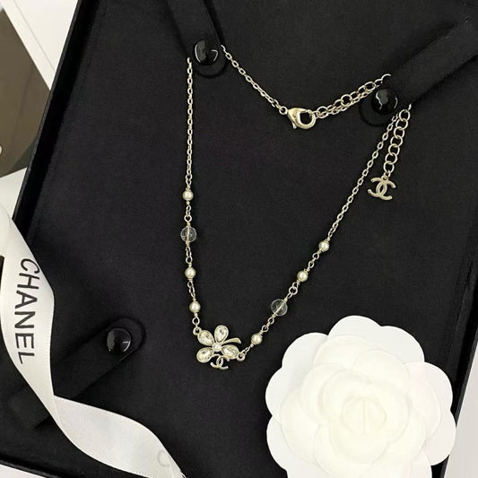 Chanel Pearl Crystal Necklace