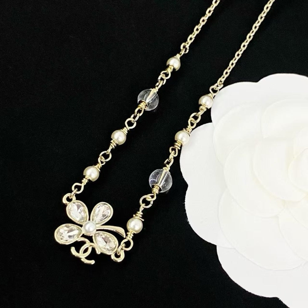 Chanel Pearl Crystal Necklace