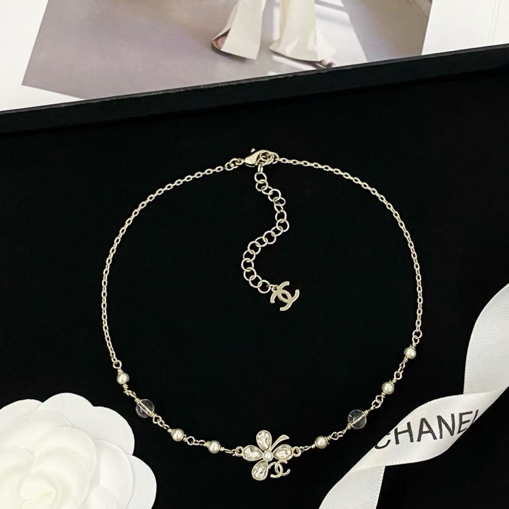 Chanel Pearl Crystal Necklace