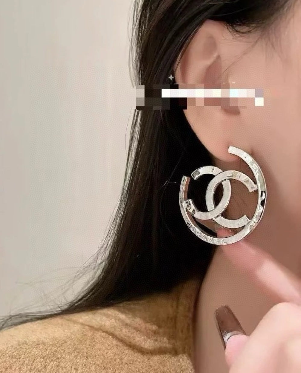 Chanel Double C Earrings
