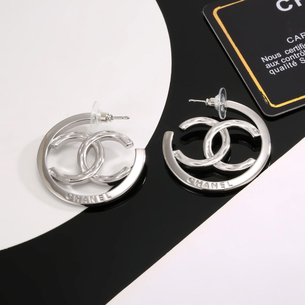 Chanel Double C Earrings