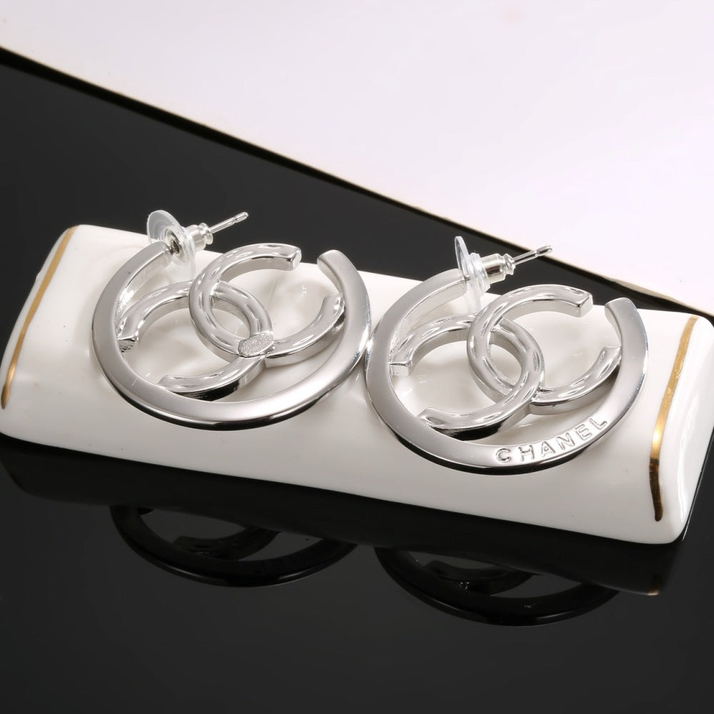 Chanel Double C Earrings