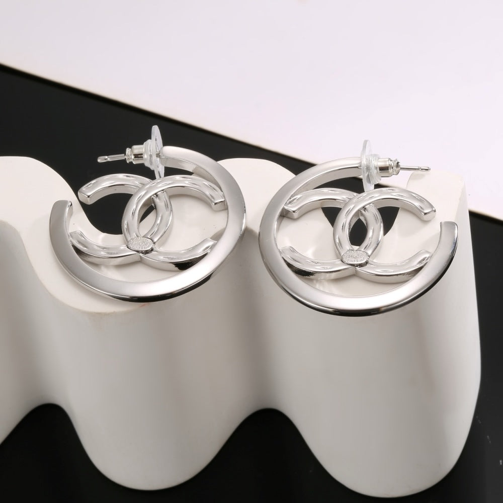 Chanel Double C Earrings