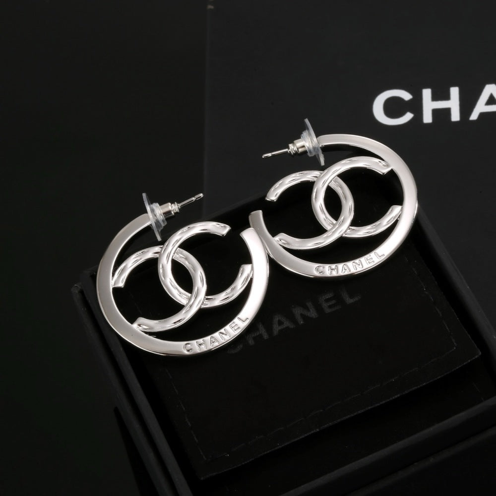 Chanel Double C Earrings
