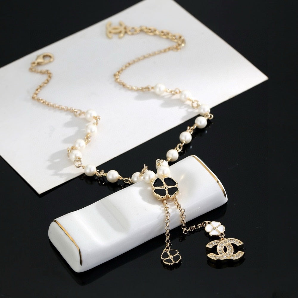 Chanel Pearl Double C Necklace