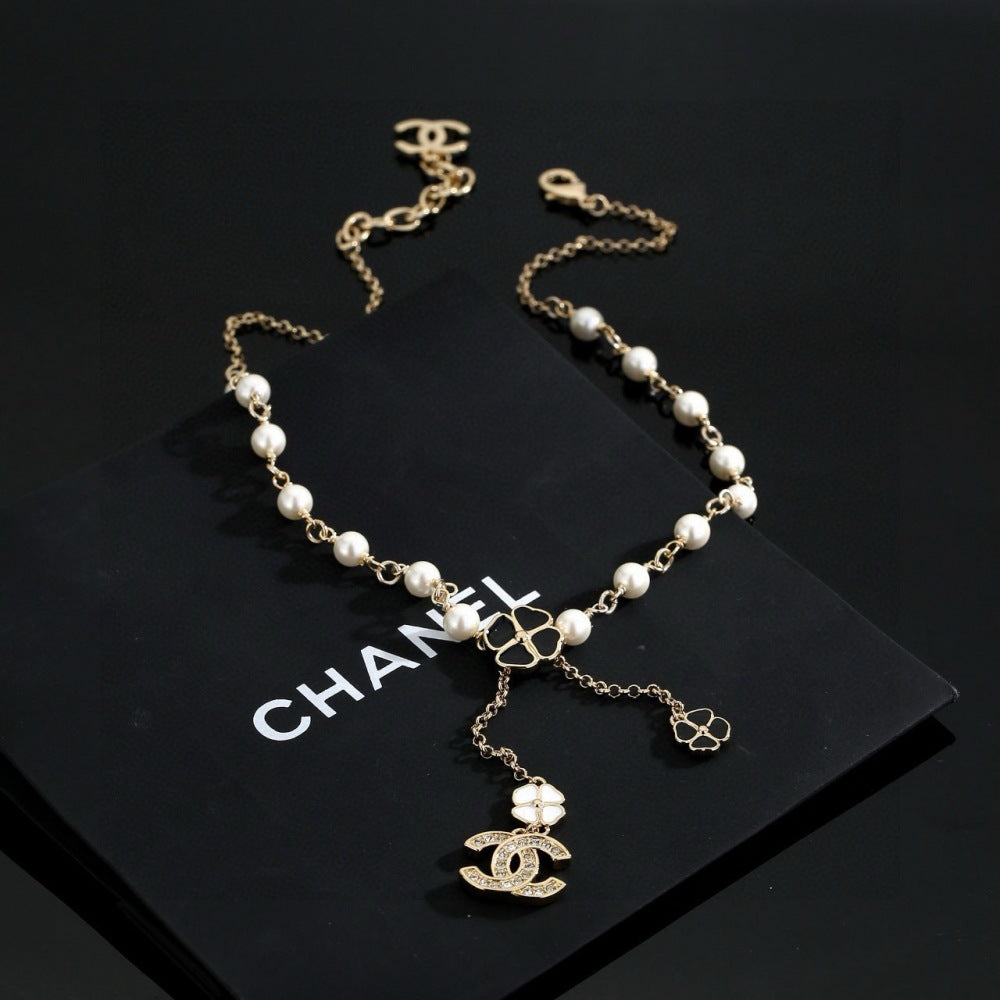 Chanel Pearl Double C Necklace