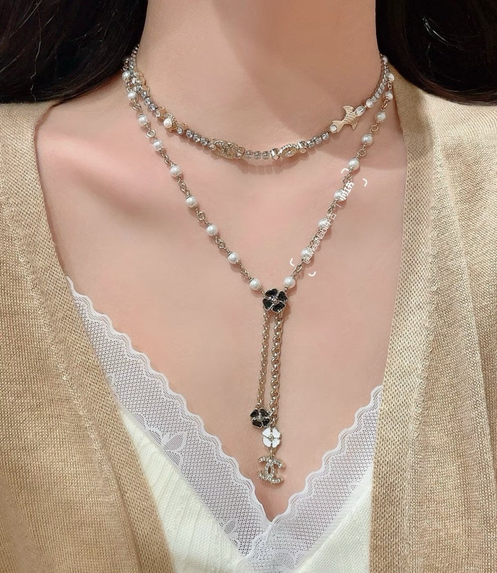 Chanel Pearl Double C Necklace