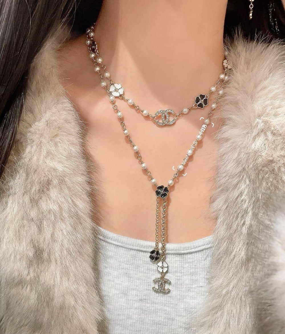 Chanel Pearl Double C Necklace