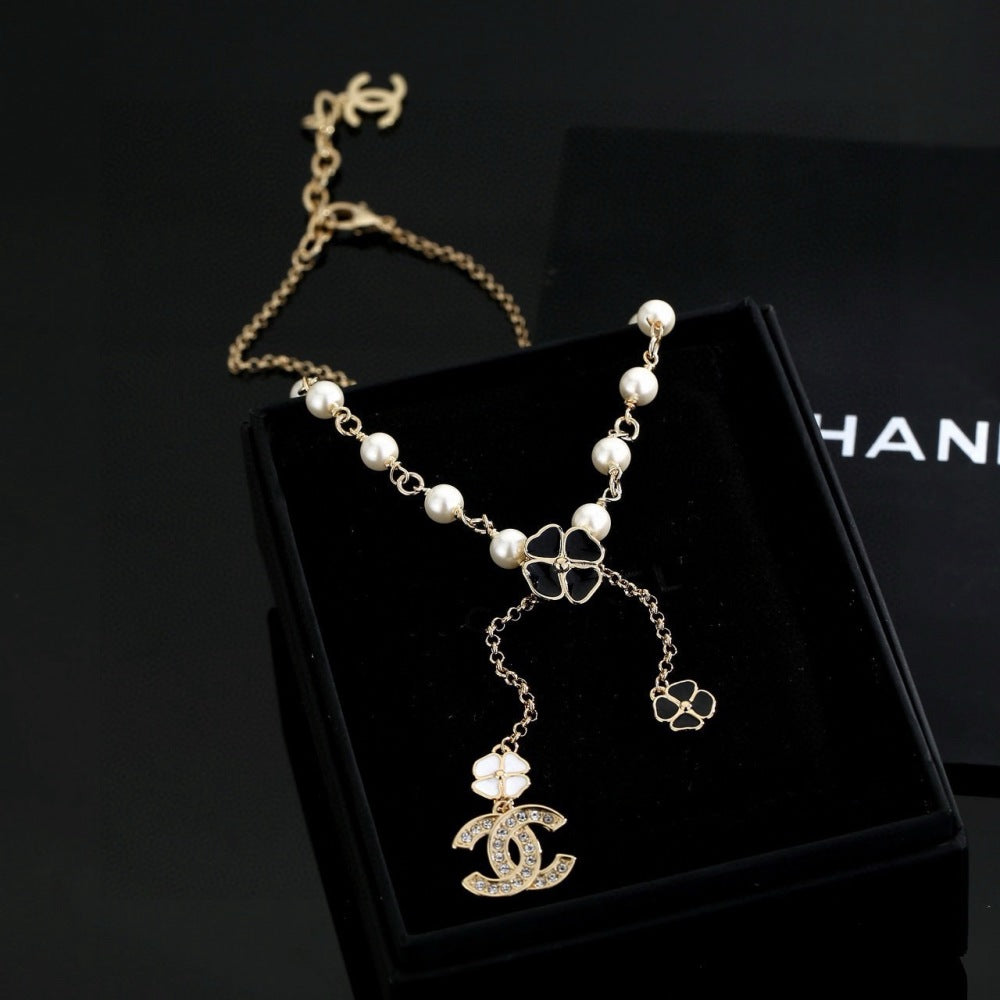 Chanel Pearl Double C Necklace