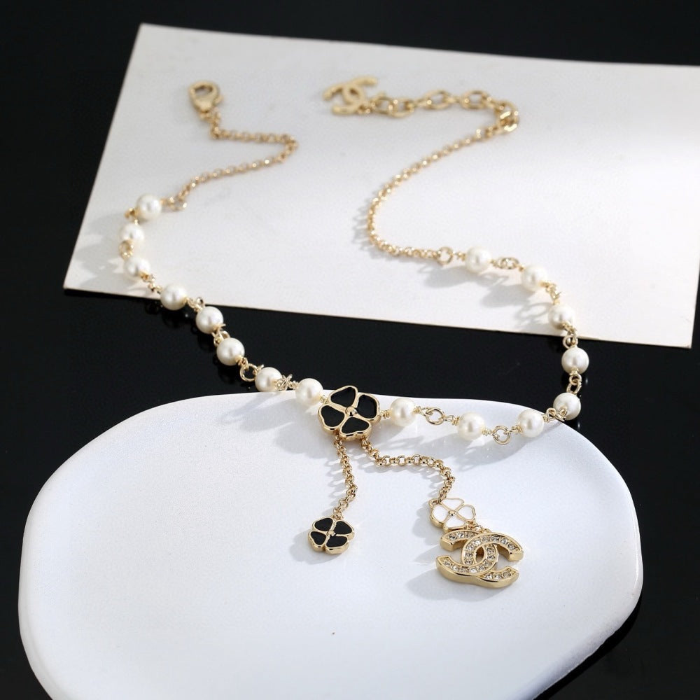 Chanel Pearl Double C Necklace
