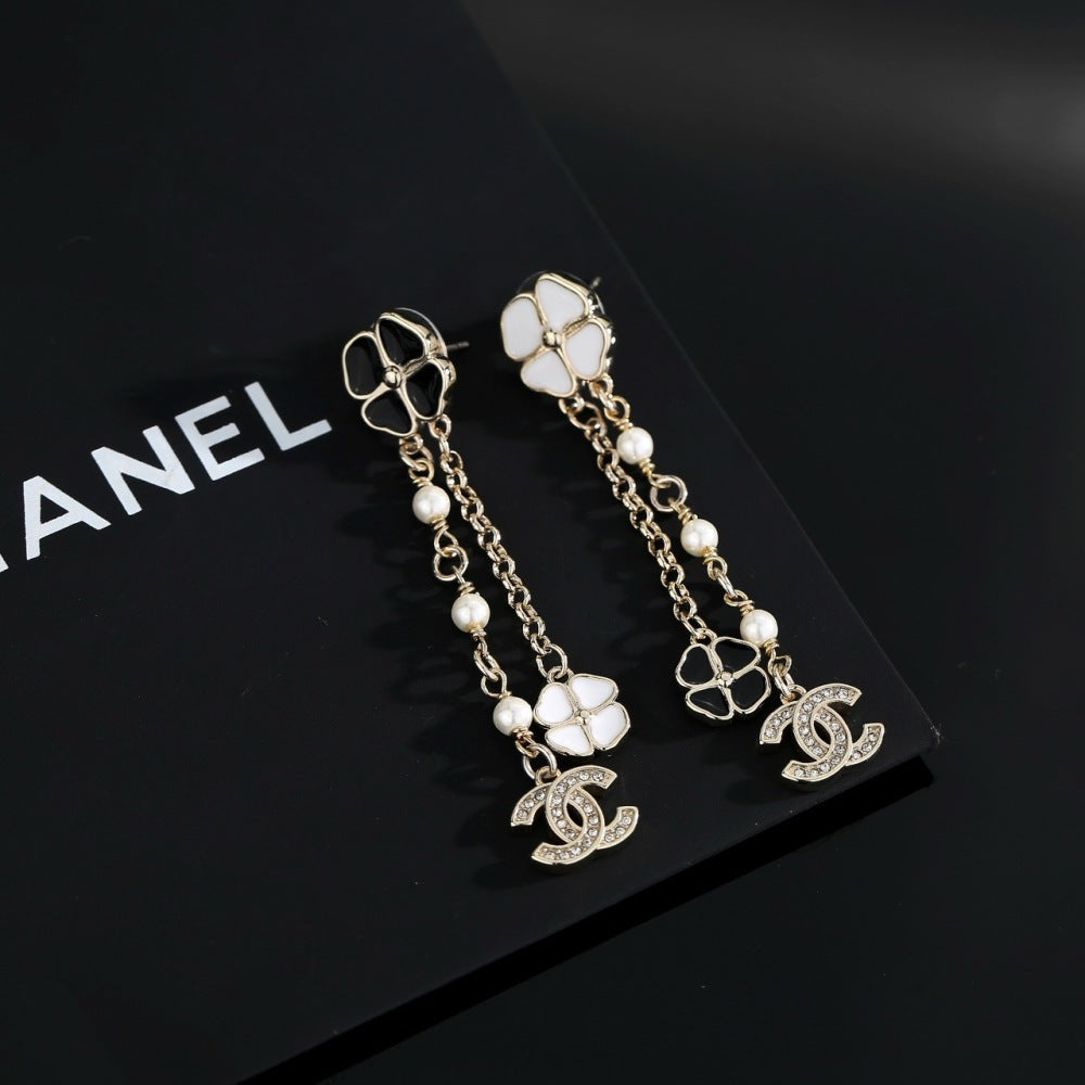 Chanel Camellia Earrings