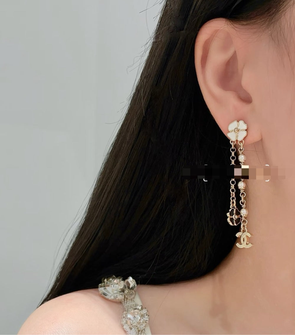 Chanel Camellia Earrings
