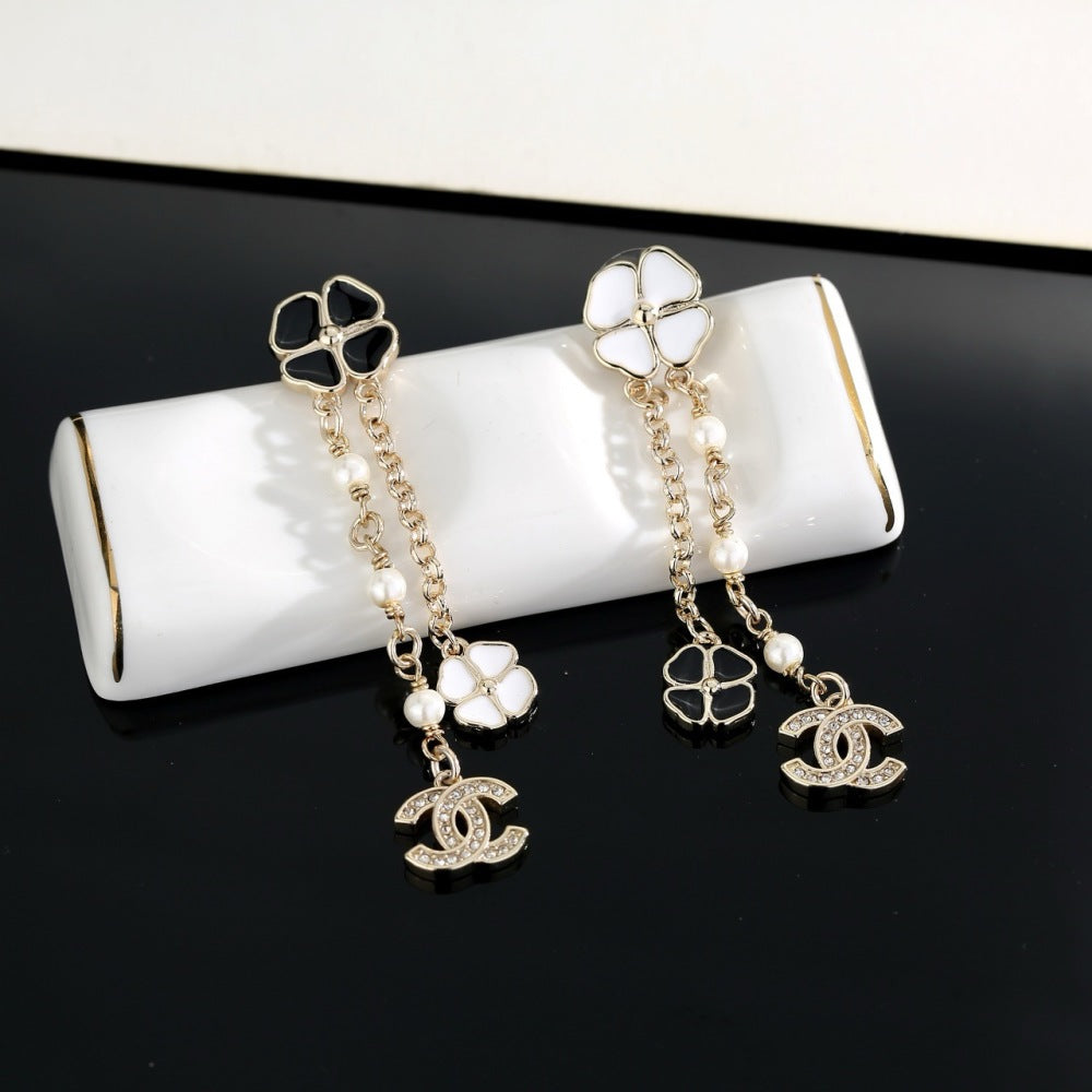 Chanel Camellia Earrings