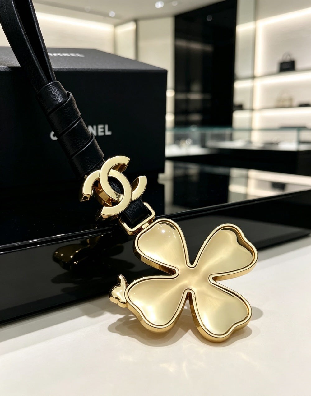 Chanel Double C Keychain
