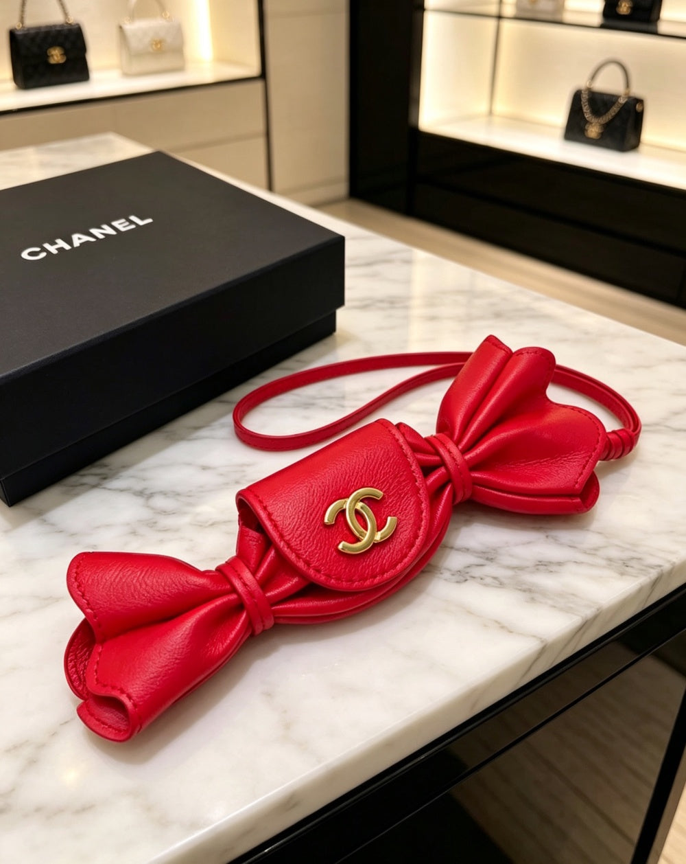 Chanel Lambskin Vintage Keychain