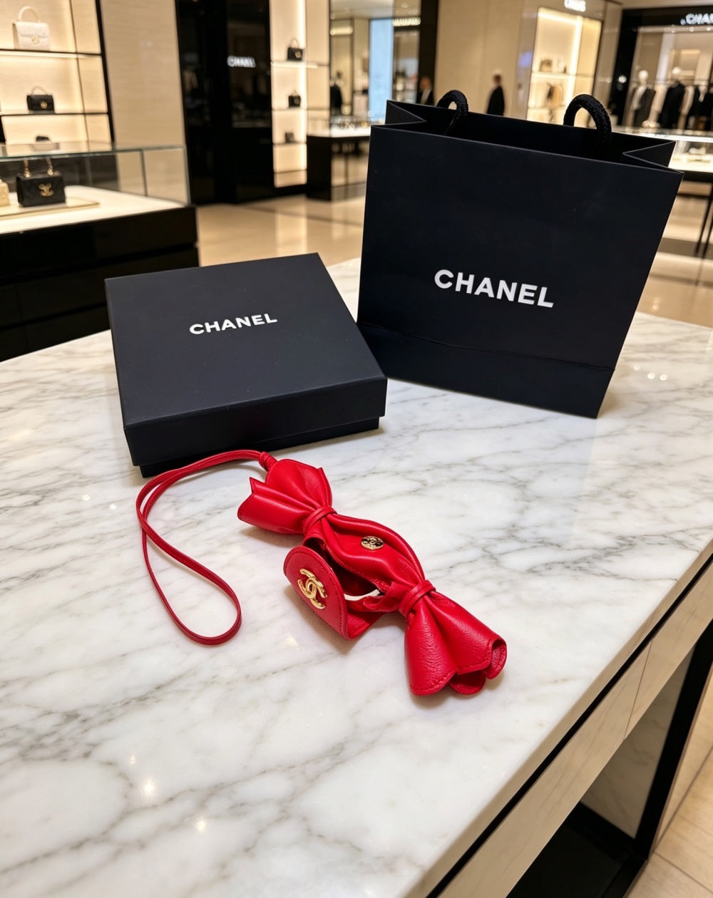 Chanel Lambskin Vintage Keychain