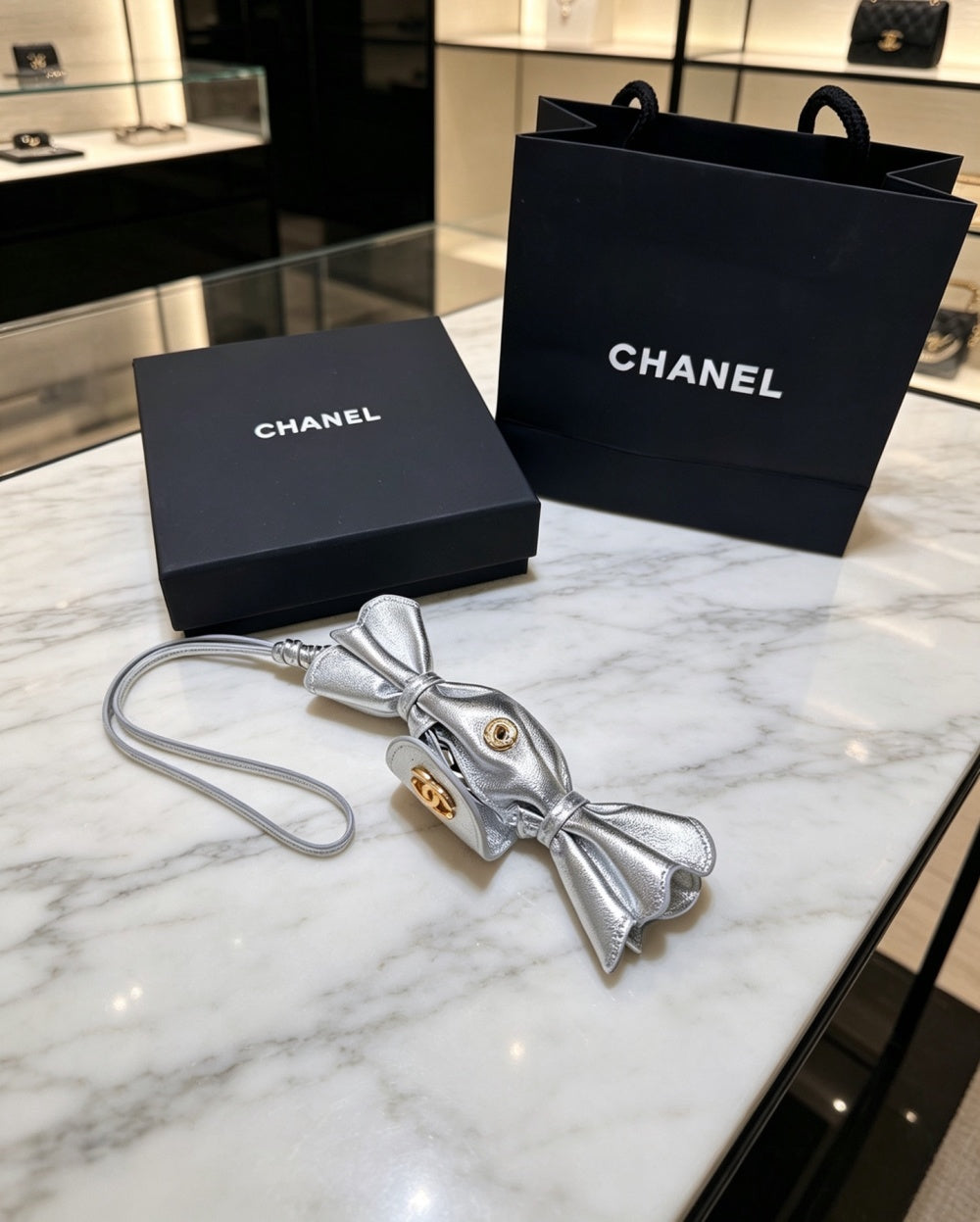 Chanel Lambskin Vintage Keychain
