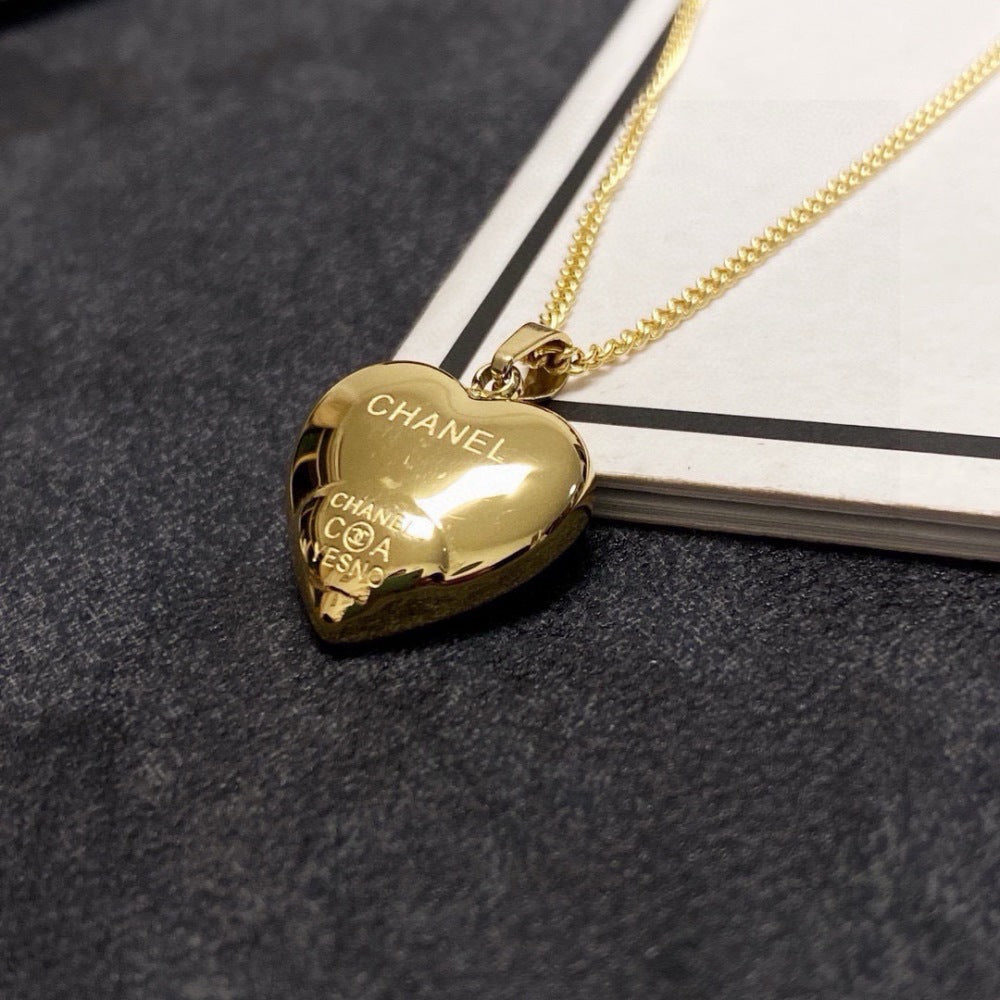 Chanel Stainless Steel Gold-Plated Necklace