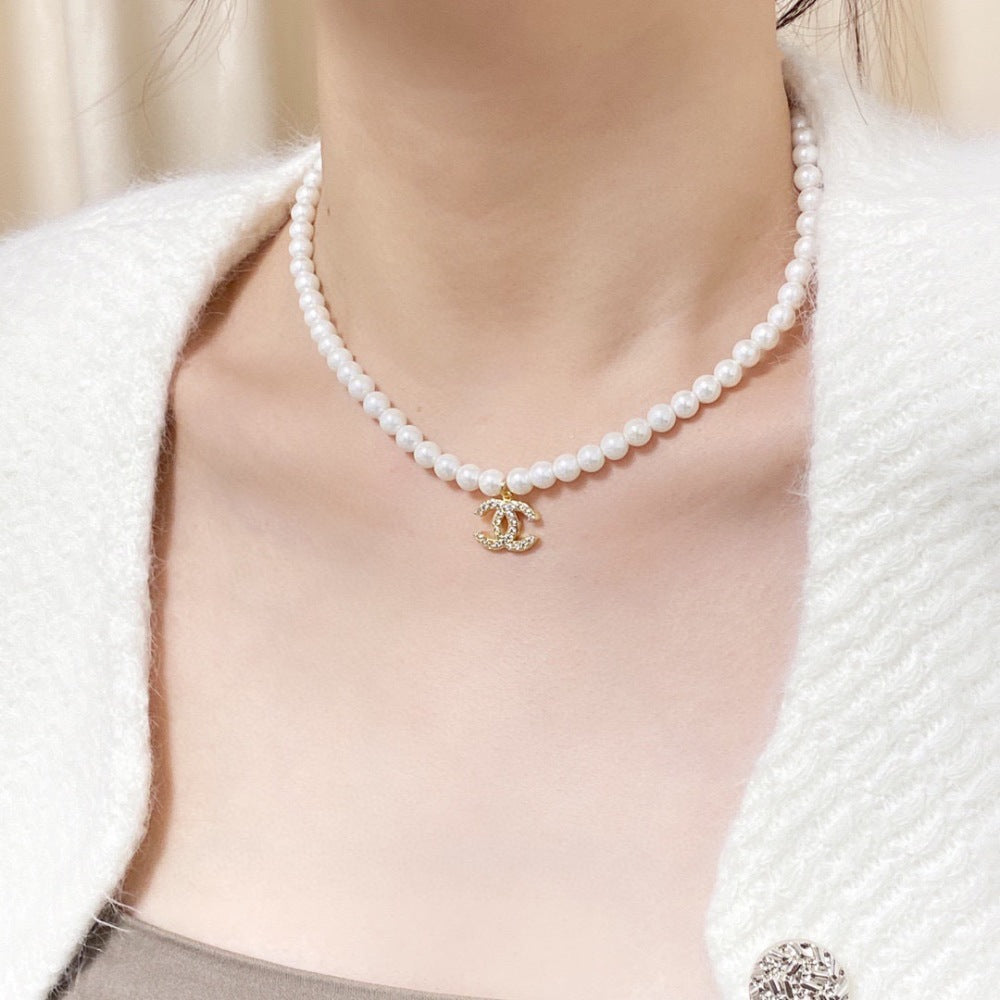 Chanel Pearl Double C Necklace