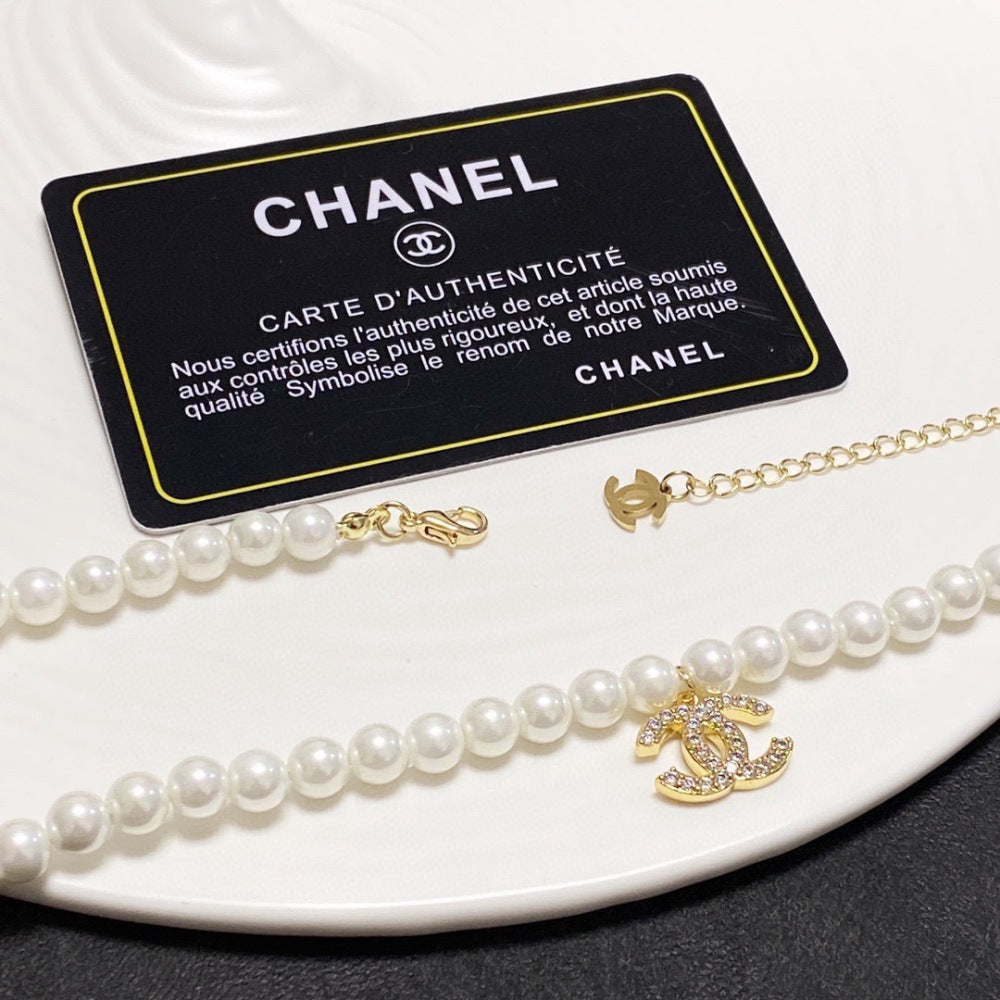 Chanel Pearl Double C Necklace