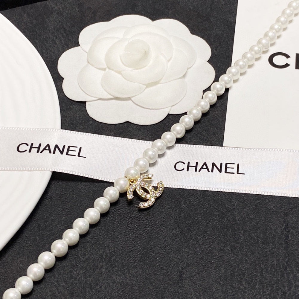 Chanel Pearl Double C Necklace