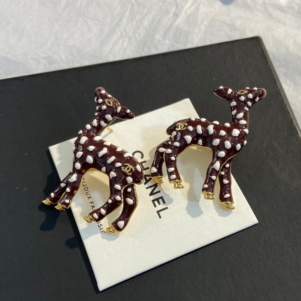 Chanel Enamel Vintage Earrings