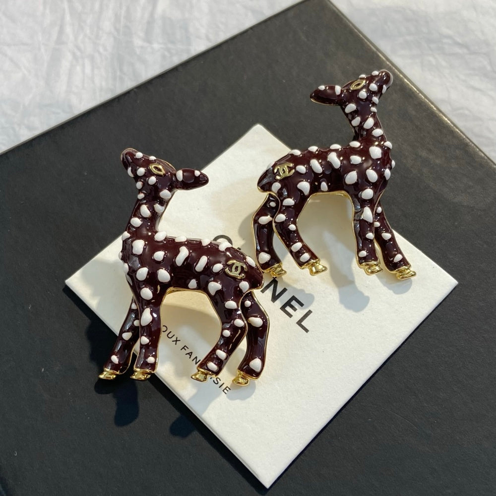 Chanel Enamel Vintage Earrings