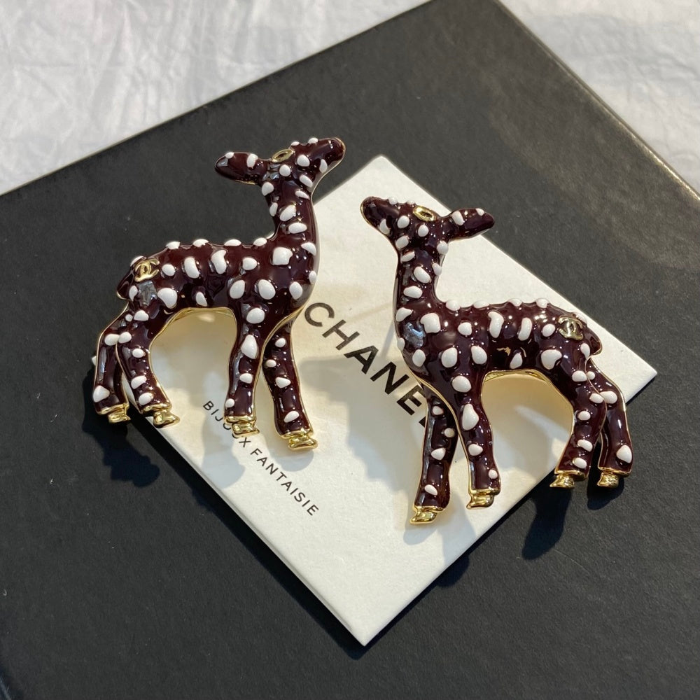 Chanel Enamel Vintage Earrings