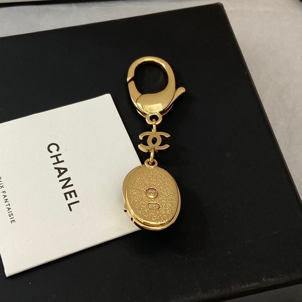 Chanel Enamel Vintage Keychain